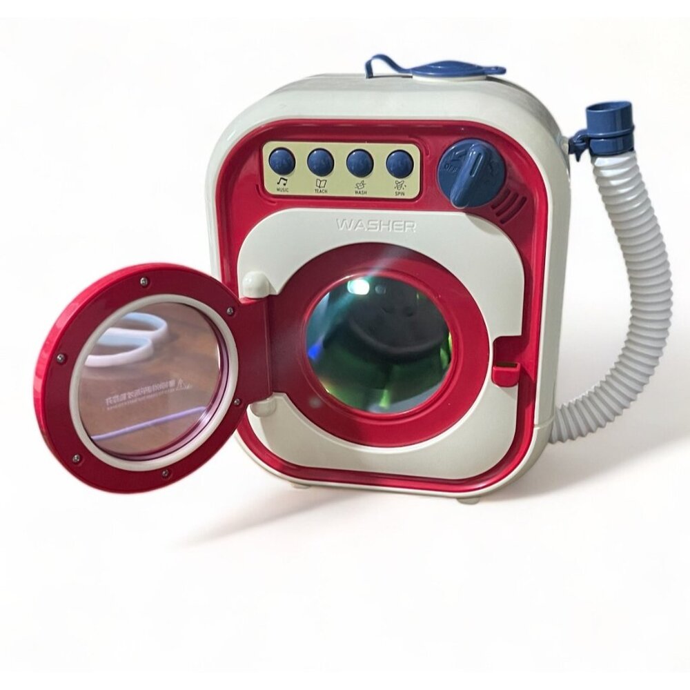 Vintage Childrens Toy Washing Machine With Buttons & Spinning Drum - Picture 7 of 8
